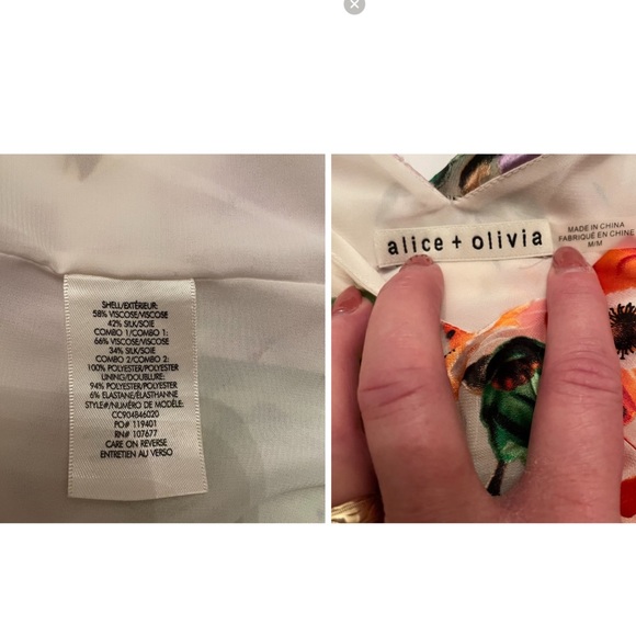 Alice + Olivia Silk Blend Ruffle Cami Blouse - Picture 12 of 12